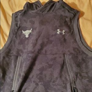 UA Project Rock camo sleeveless hoodie